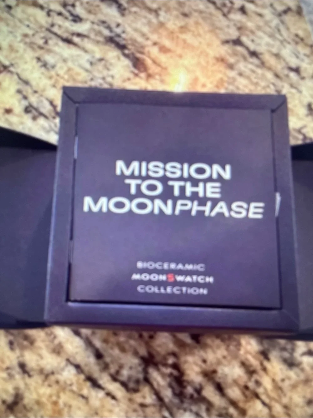 . Omega x Swatch Speedmaster MoonSwatch Black Chronograph Watch Strap